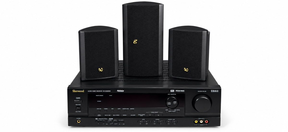 Amplificador Sherwood y 3 altavoces Infinity 